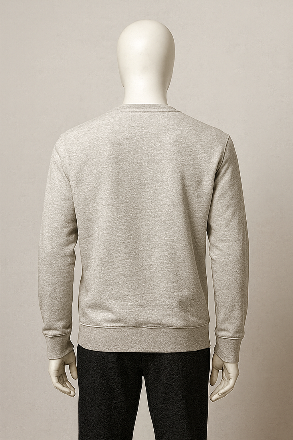 Men's Silver Sweatshirt - 83 EST - Minimal Streetwear Essential