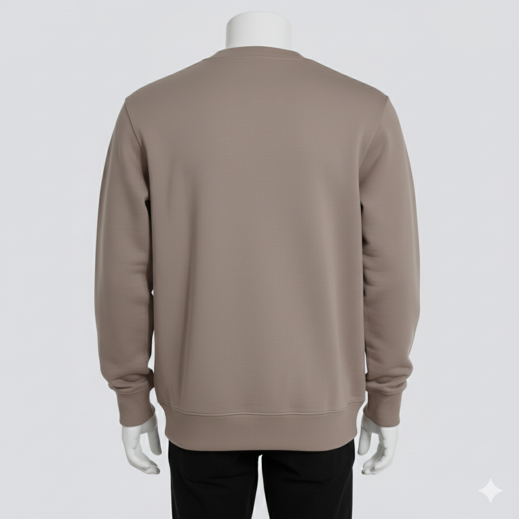 Men’s Mocha Taupe “Stay Wild” Sweatshirt – Minimal Streetwear by HIM Fashions