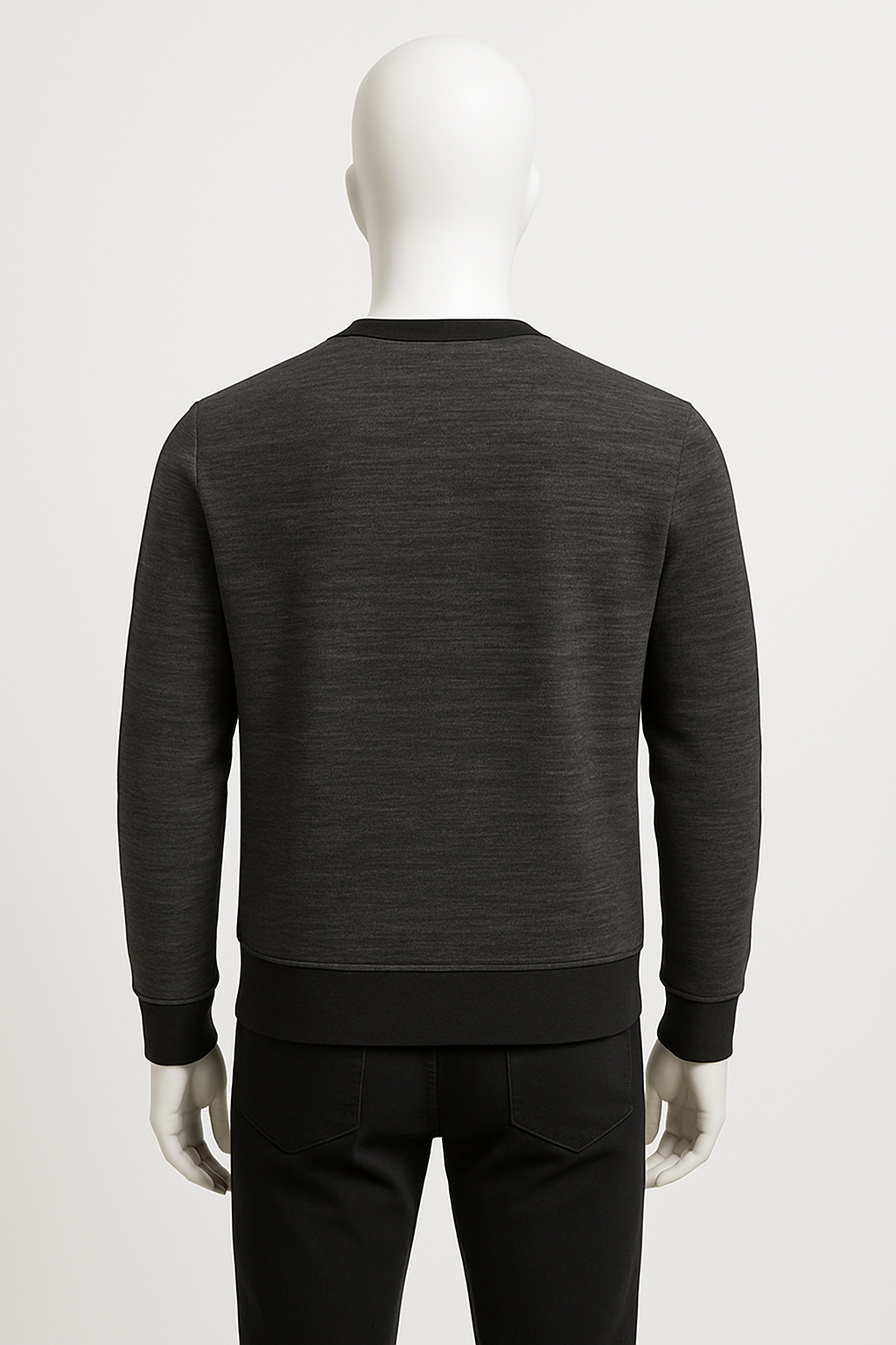 Men’s Charcoal Grey Heather Crewneck Sweatshirt – Streetwear by HIM Fashions