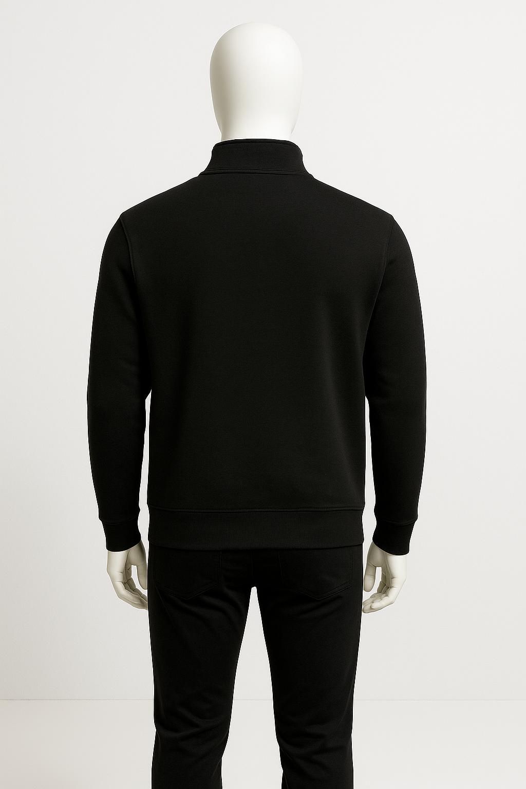 Simple Black Sweatshirt - Black Sweatshirt