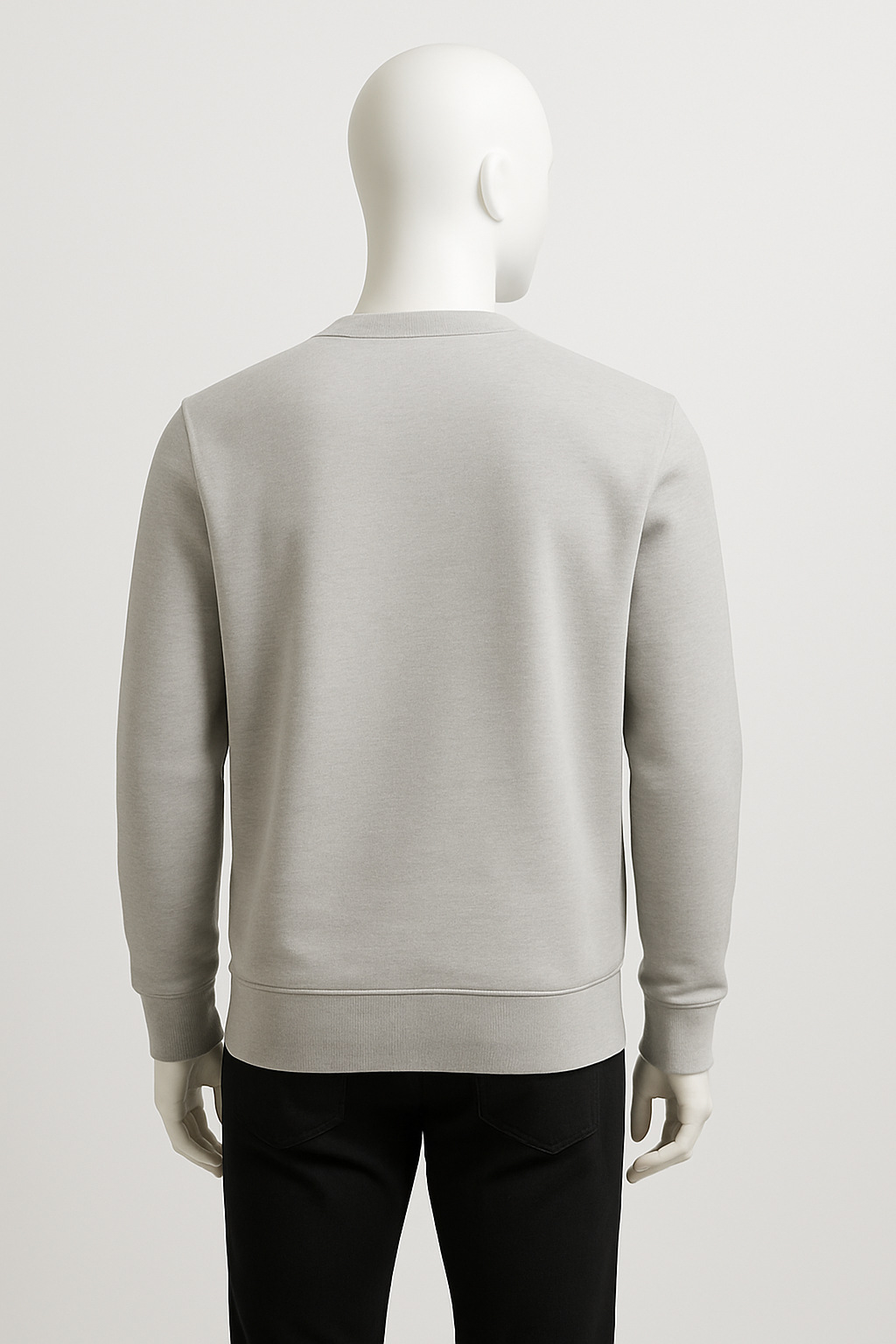 Men’s Light Grey Graphic Crewneck Sweatshirt – Streetwear by HIM Fashions