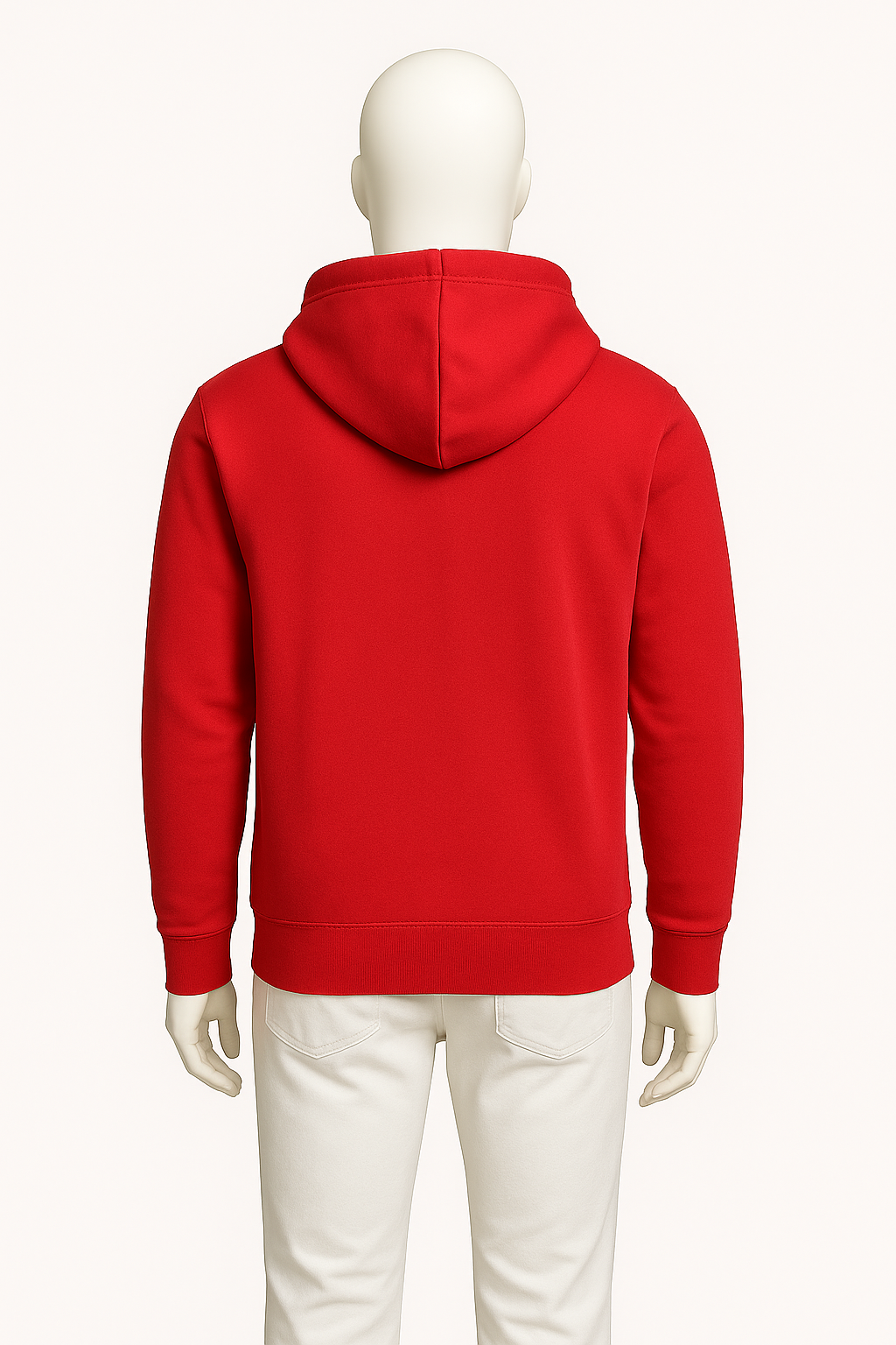 Men’s Red Essential Logo Hoodie – Streetwear by HIM Fashions