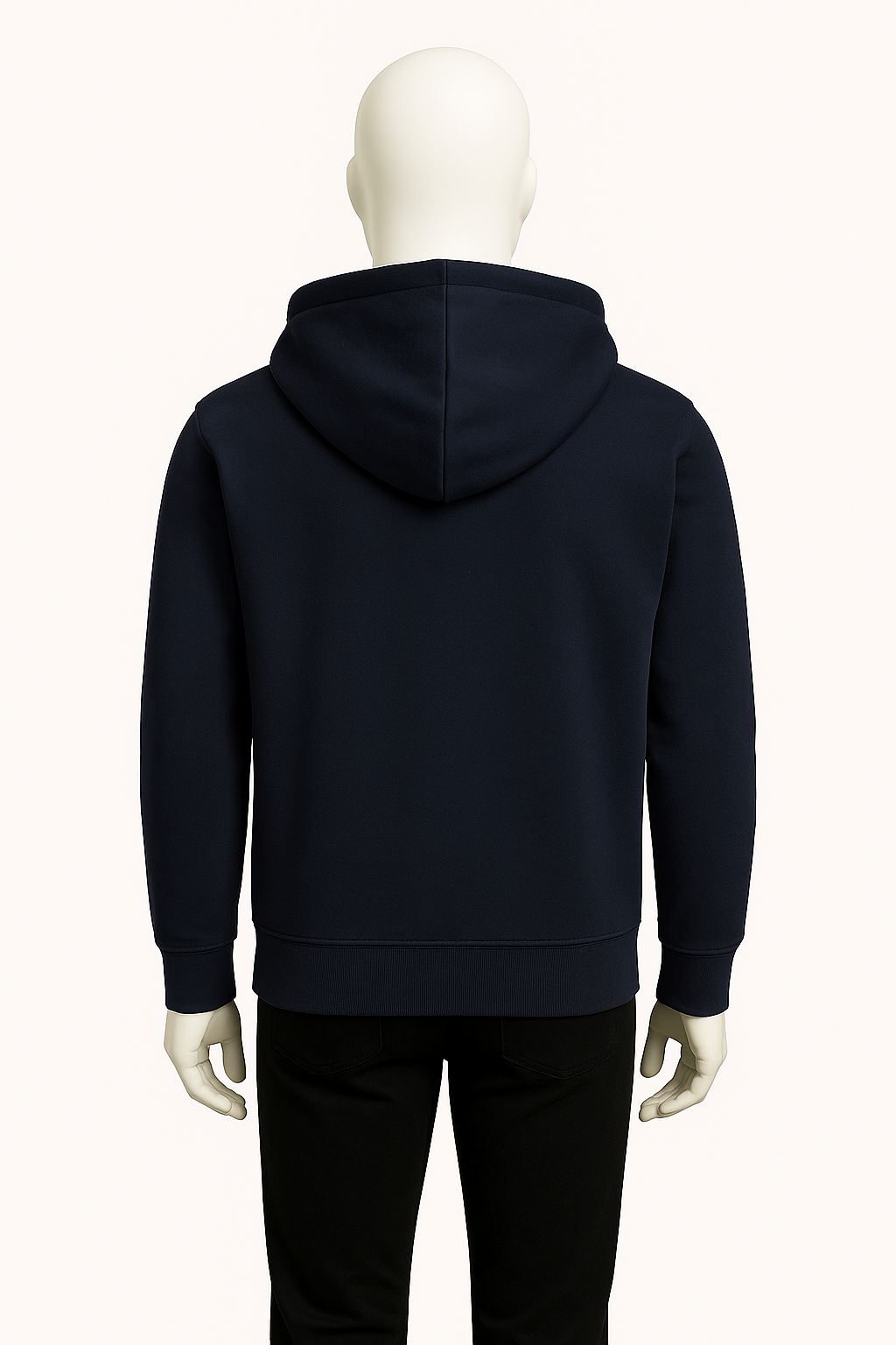 Men’s Navy Blue Zip-Up Hoodie – Streetwear by HIM Fashions