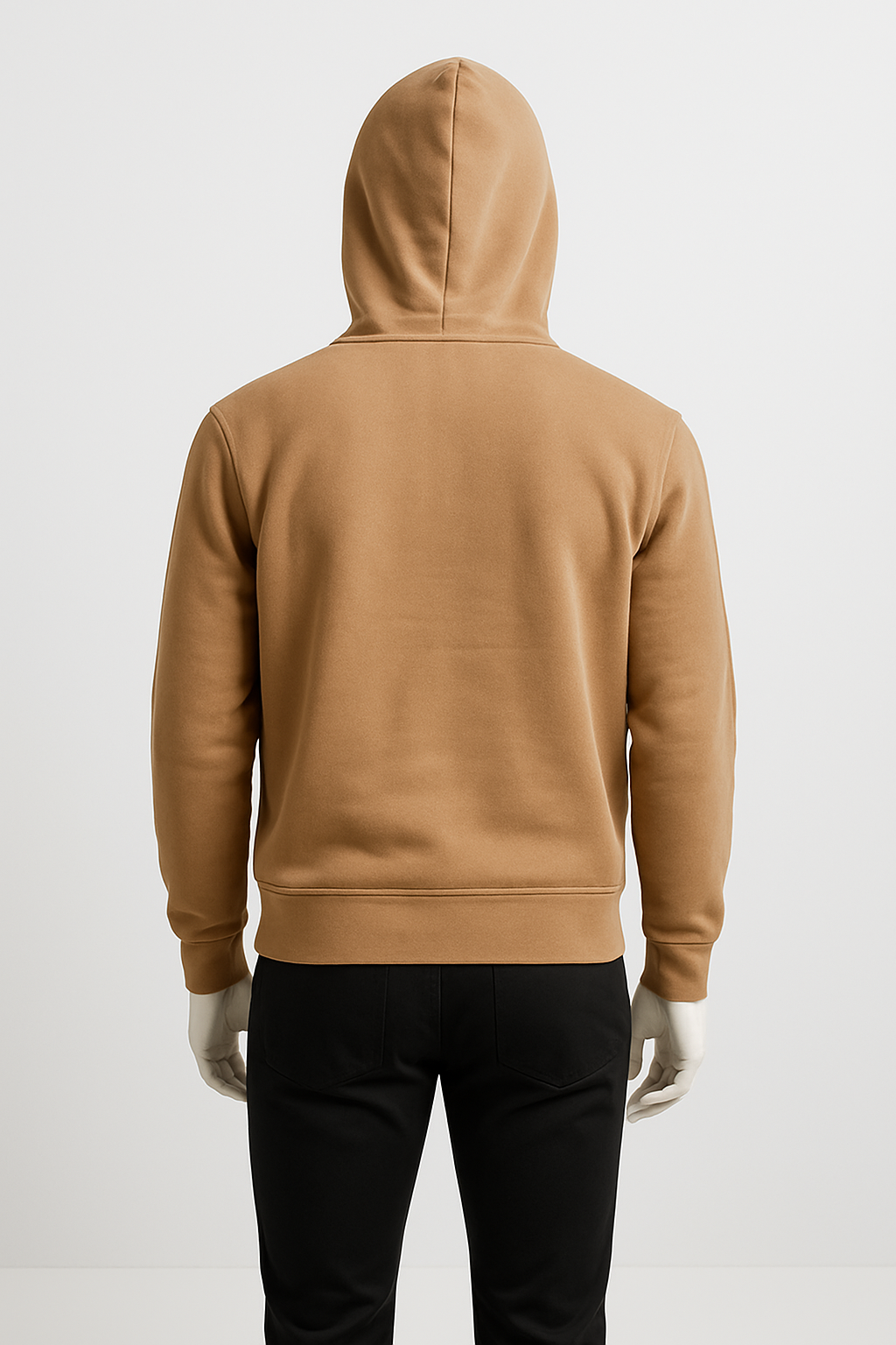 Men’s Camel Brown Essential Pullover Hoodie – Streetwear by HIM Fashions