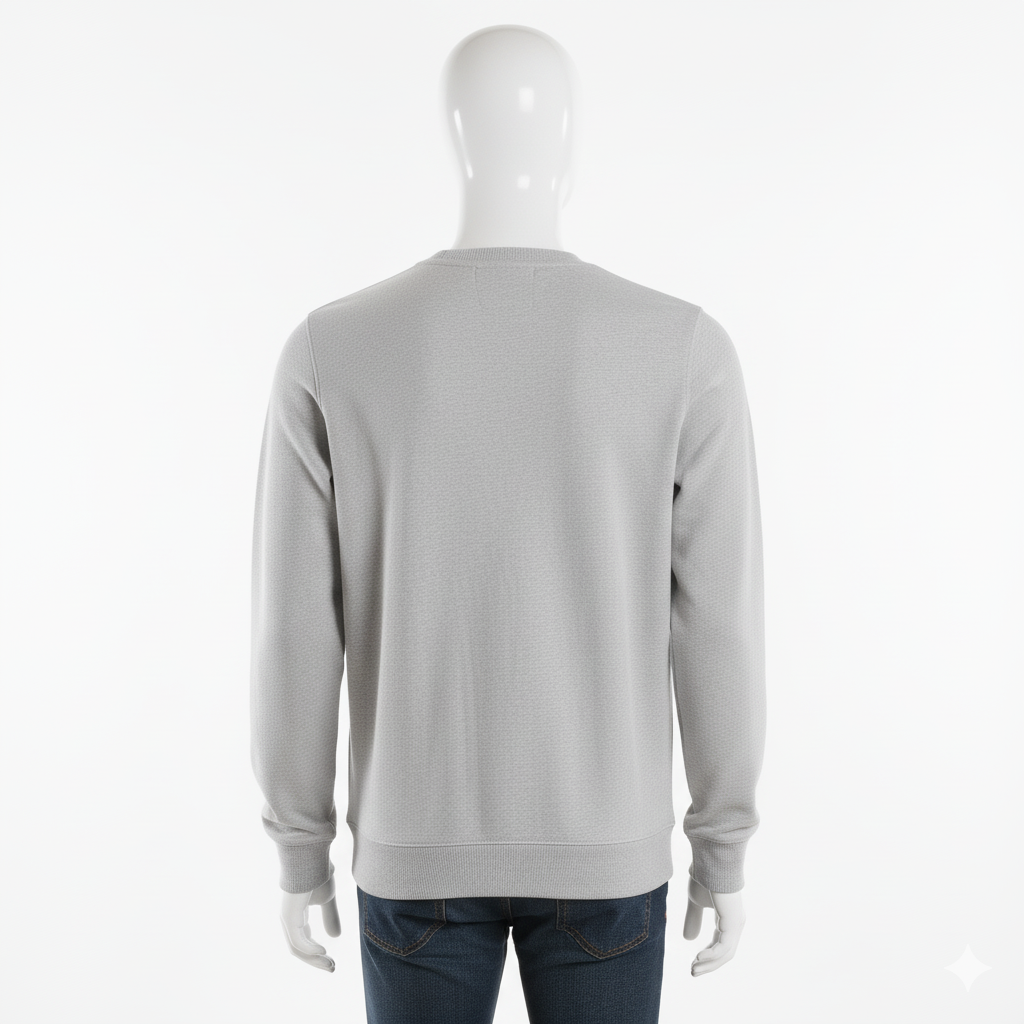 Men’s Light Grey “Work Hard 93” Graphic Sweatshirt – Streetwear by HIM Fashions