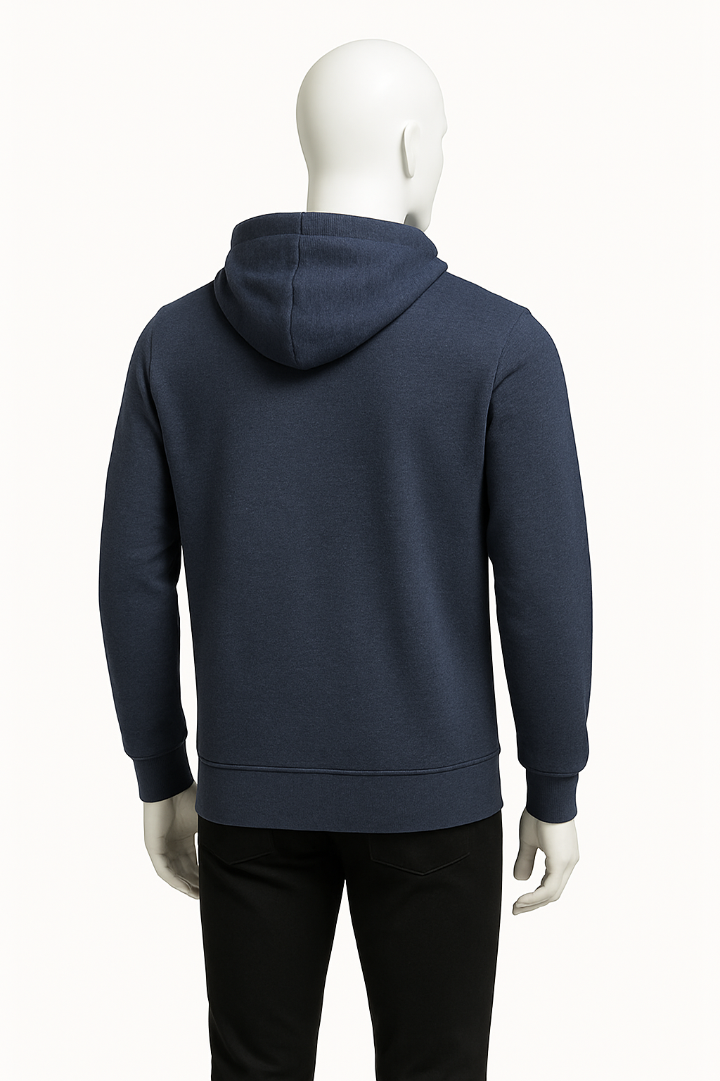Men’s Navy Blue Zip-Up Hoodie – Streetwear by HIM Fashions