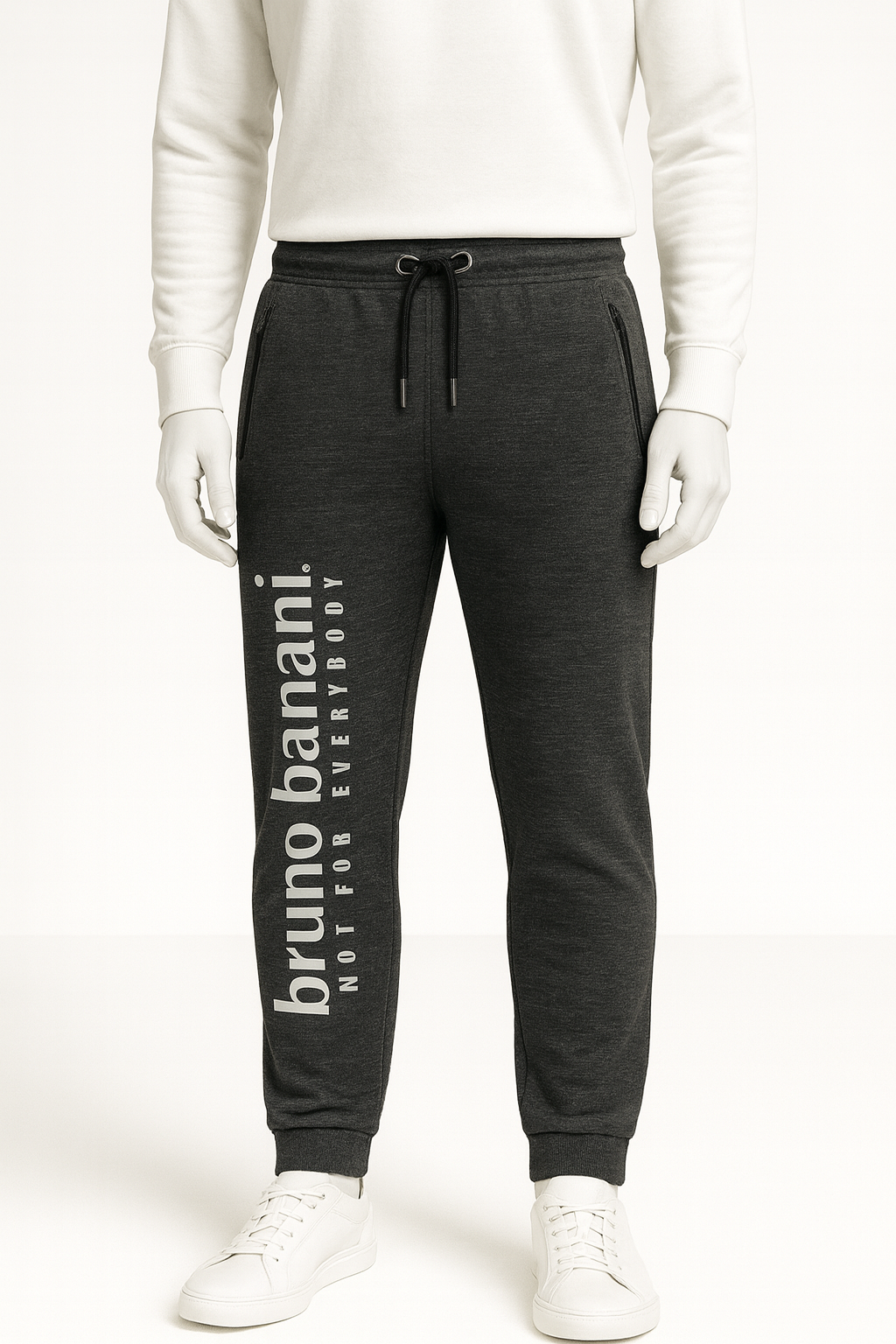Men’s Dark Grey Bruno Banani Jogger – Streetwear by HIM Fashions