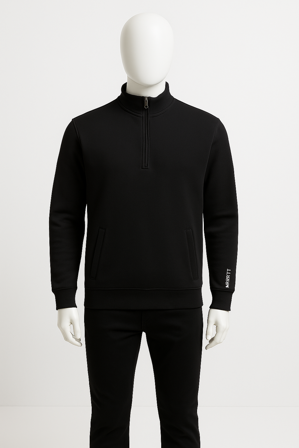 Simple Black Sweatshirt - Black Sweatshirt