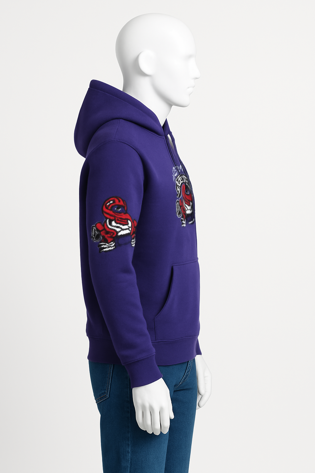 Men’s Purple Raptors Hoodie – Everyday Essential by HIM Fashions