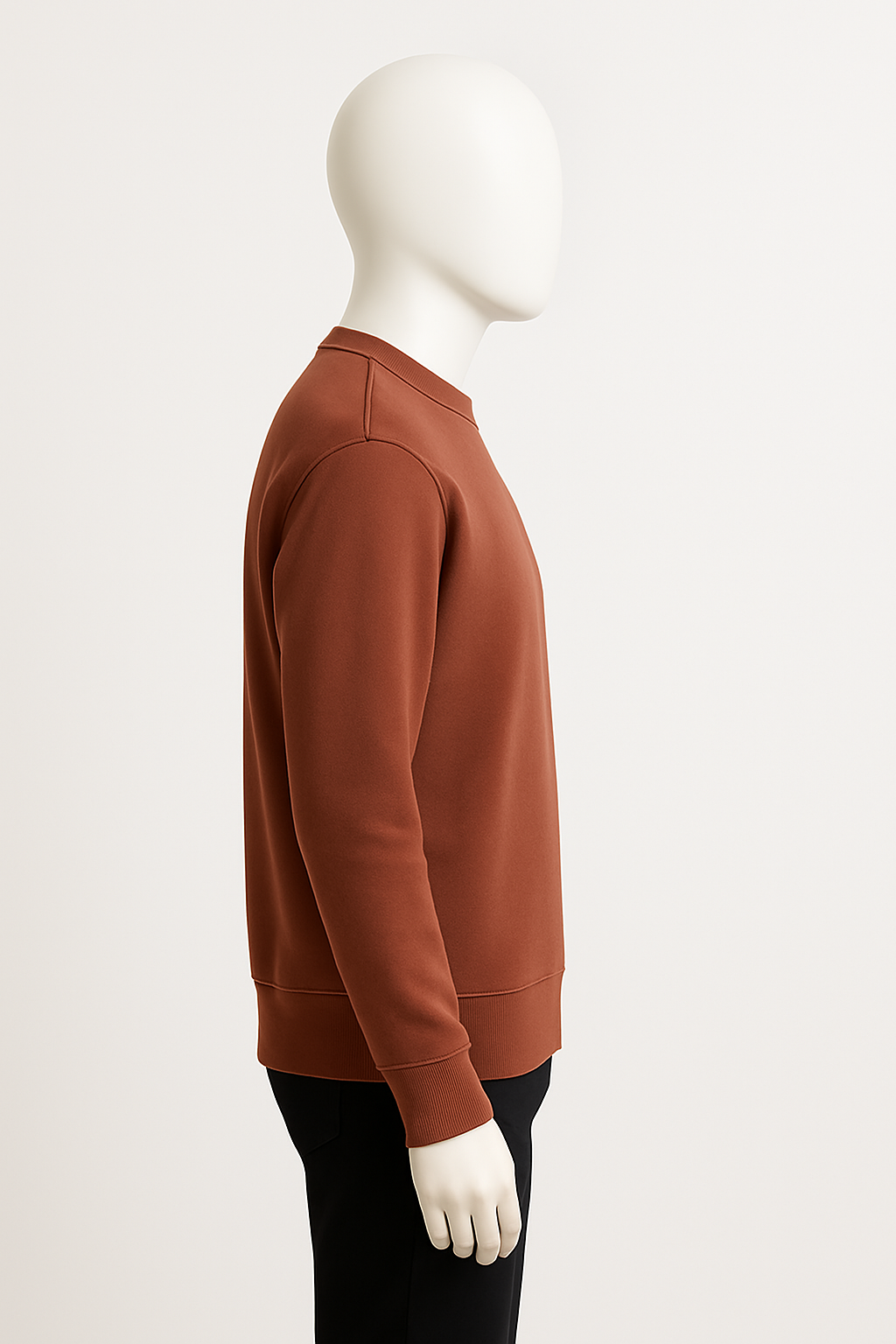 Men’s Rust Crewneck Sweatshirt – Minimal Streetwear by HIM Fashions