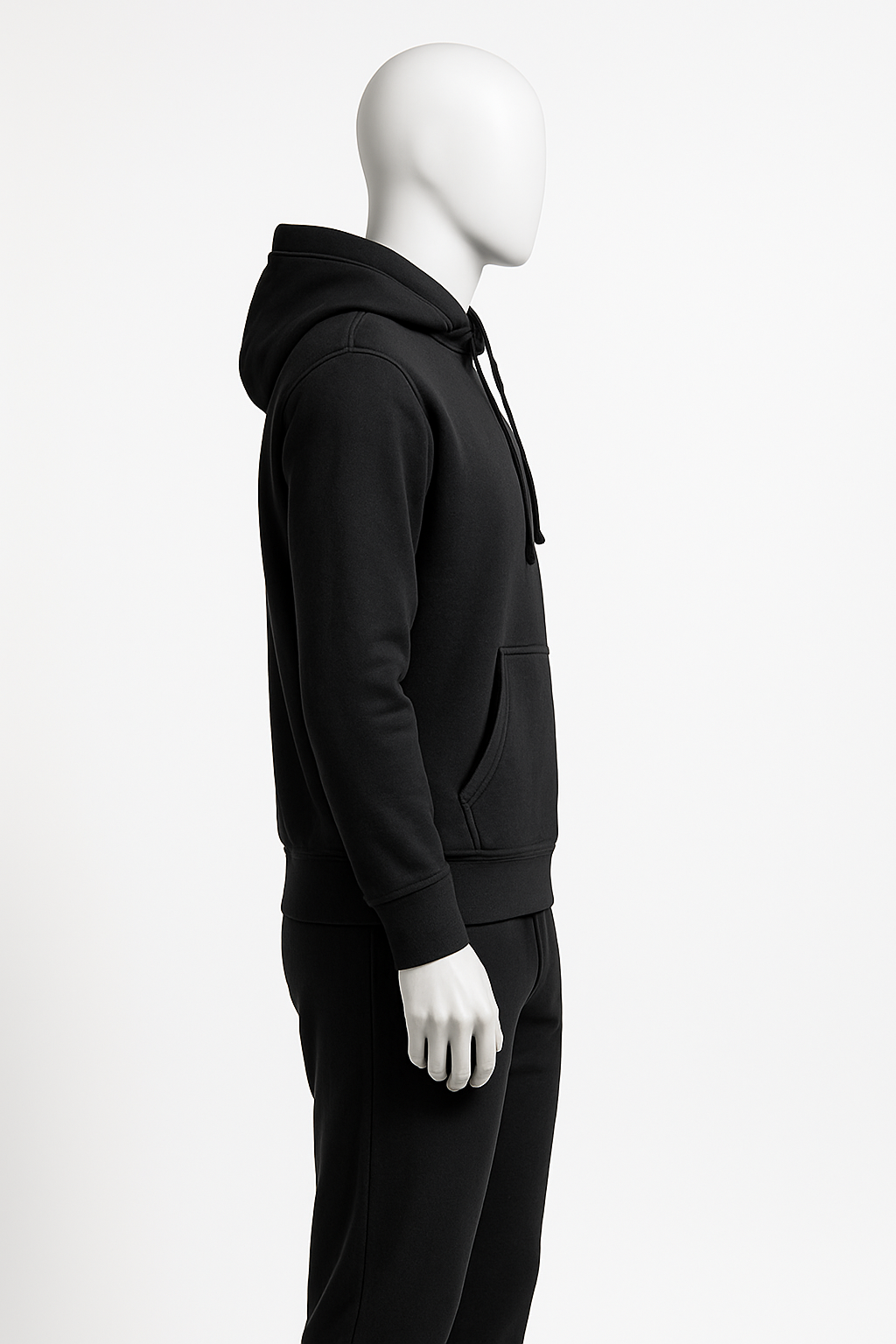 Men’s Jet Black Essential Hoodie – Streetwear by HIM Fashions