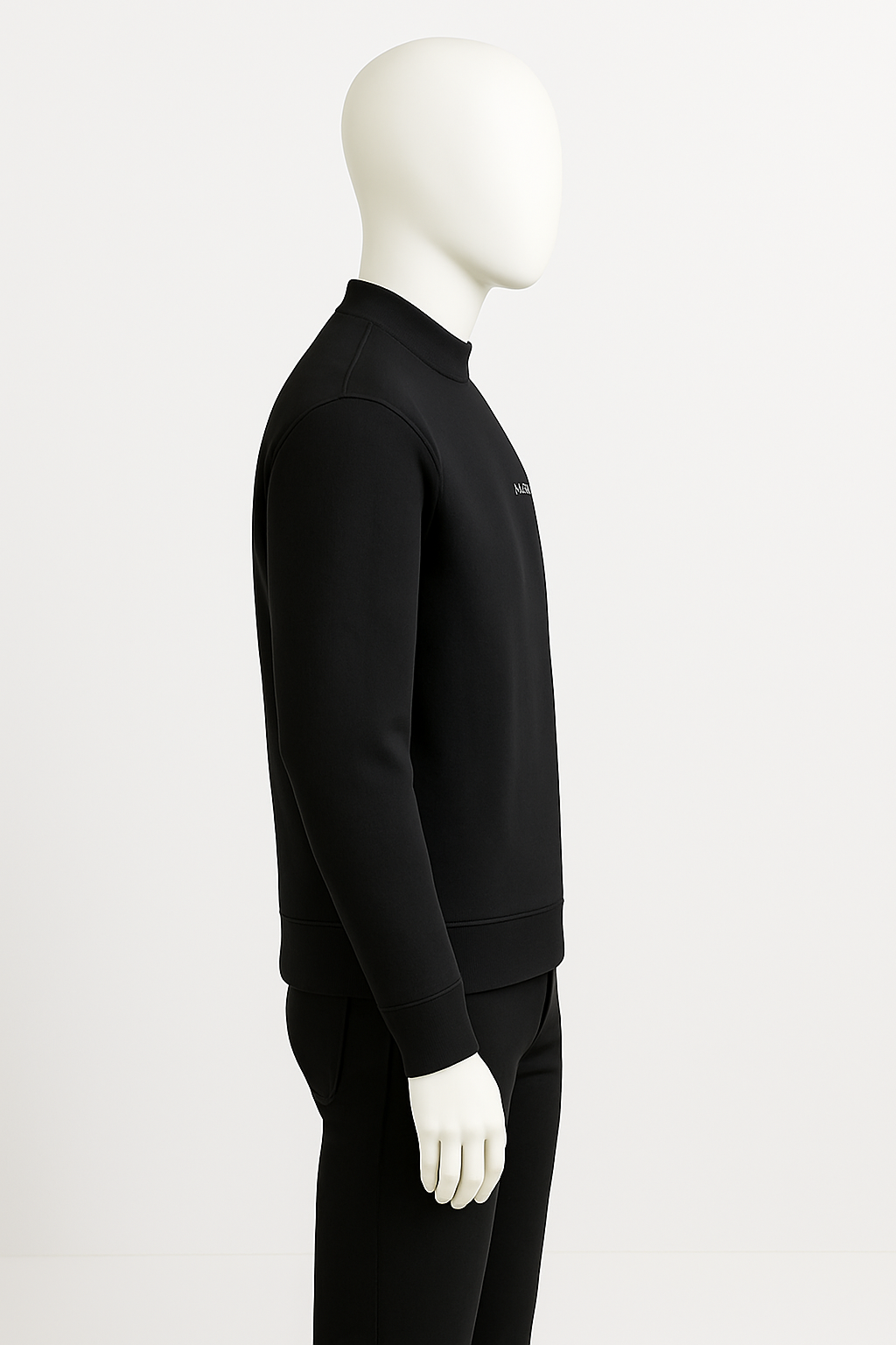 Men’s Black “FEEL TO HEAL” Sweatshirt – Minimal Streetwear by HIM Fashions