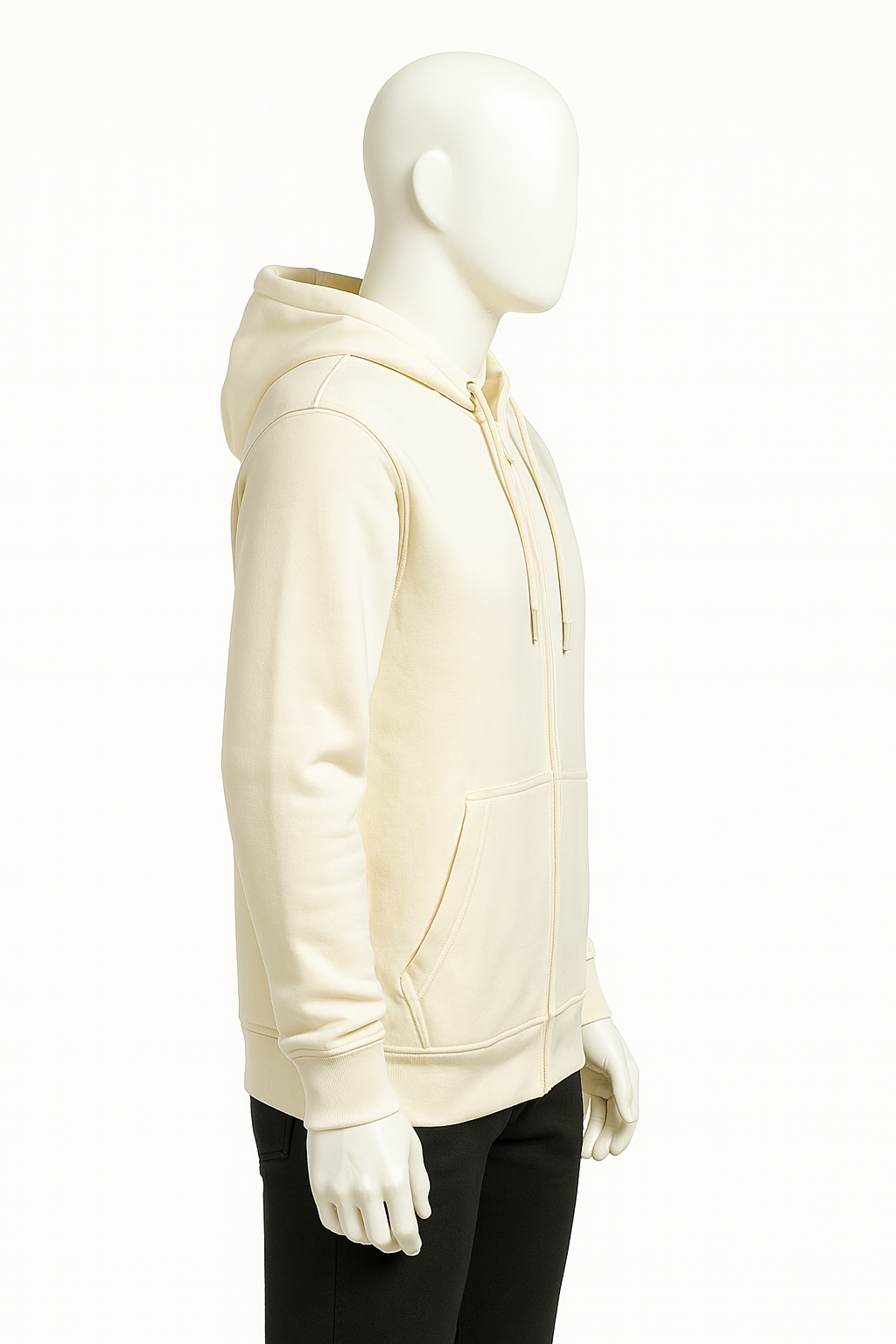 Men’s Off-White Full Zip Hoodie – HIM Fashions