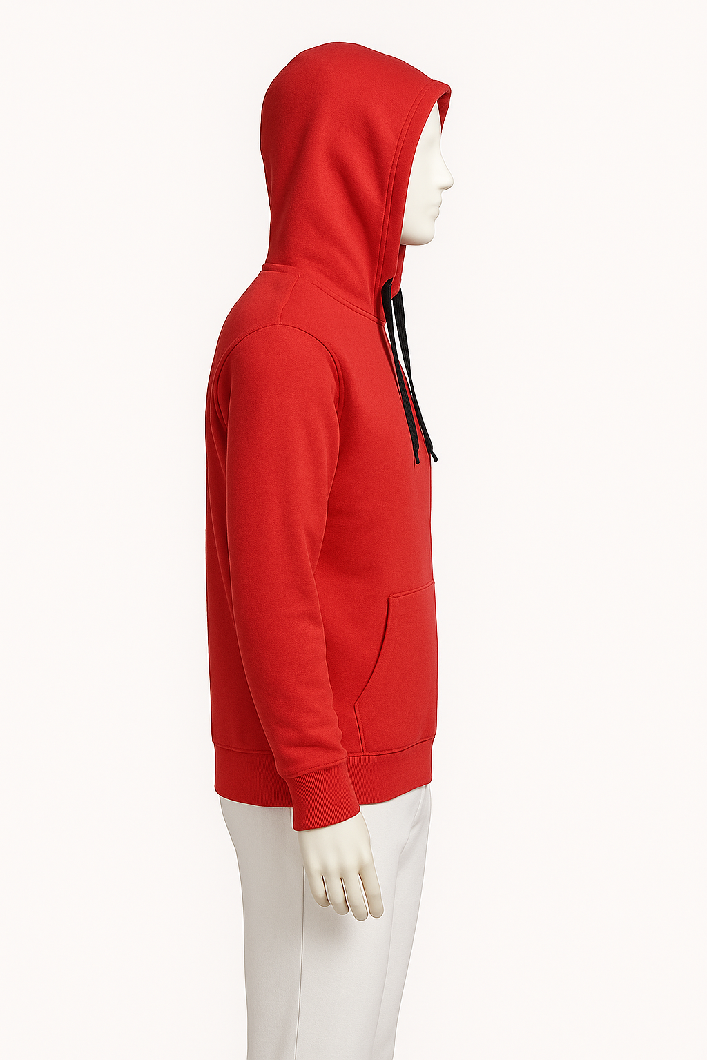 Men’s Red Essential Logo Hoodie – Streetwear by HIM Fashions