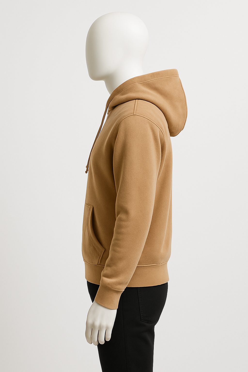 Men’s Camel Brown Essential Pullover Hoodie – Streetwear by HIM Fashions