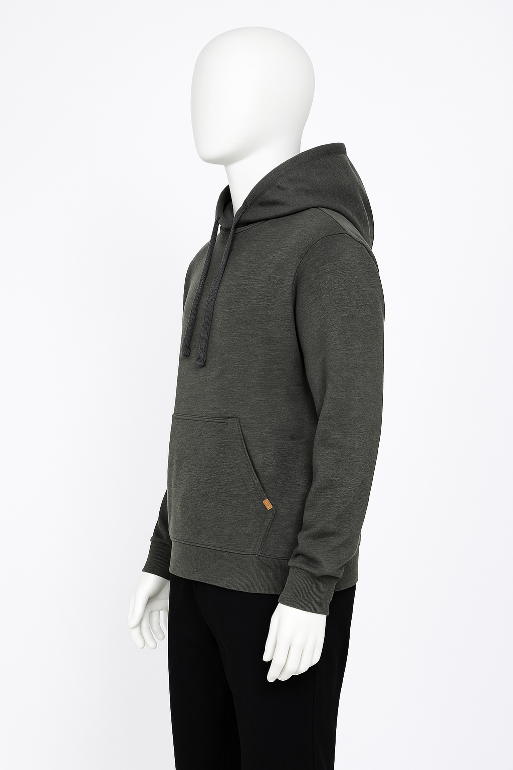 Men’s Dark Olive Zip-Pocket Hoodie – Everyday Essential by HIM Fashions
