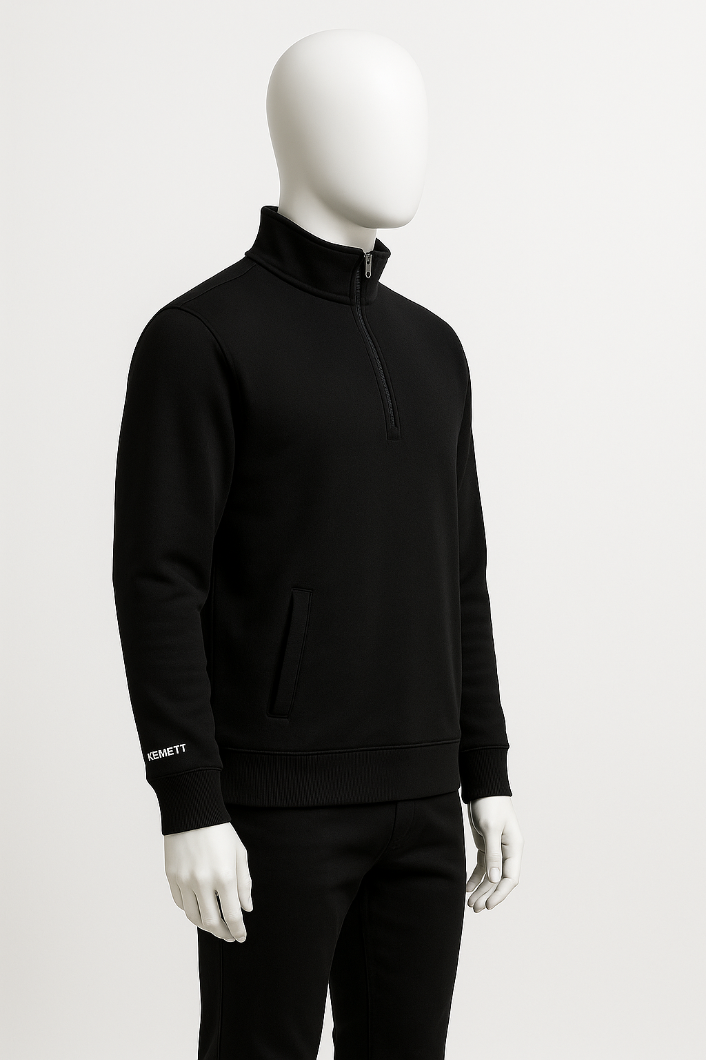 Simple Black Sweatshirt - Black Sweatshirt