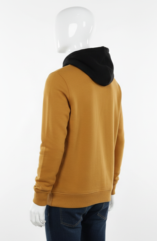 Mustard Logo Graphic Hoodie by HIM Fashions