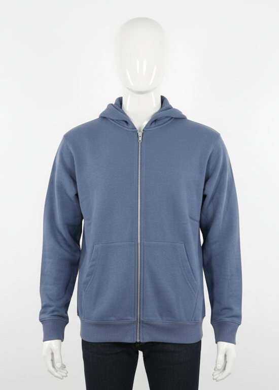 Cool Blue Zip Up Hoodie by HIM Fashions